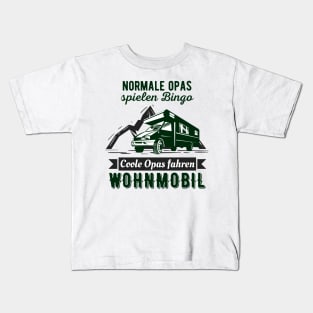 Camping Opa Wohnmobil lustiges Rentner Camper Fun Kids T-Shirt